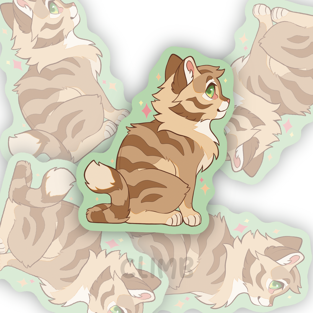 Cute Tabby Cat - Sticker