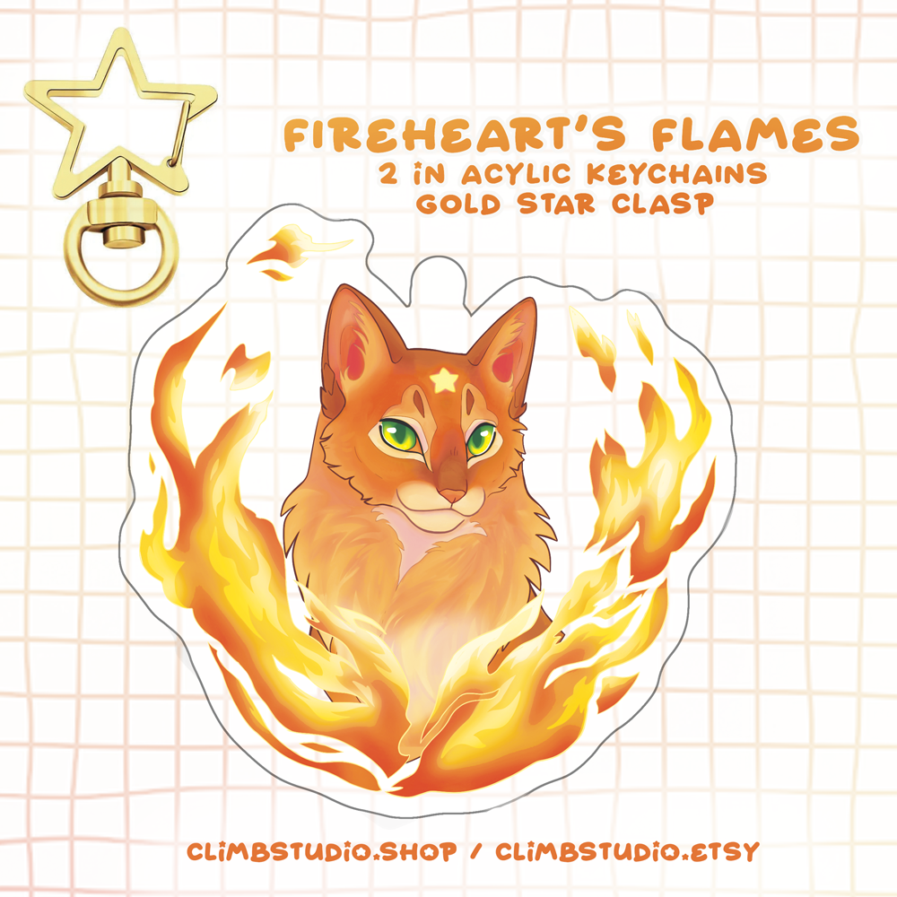 WC | Fireheart's Flames - Keychain