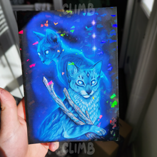 Load image into Gallery viewer, WC | Jayfeather & Rock - Holographic Mini Art Print