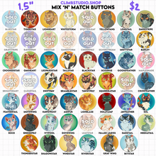 Load image into Gallery viewer, WC | Mix-n-Match Button Set - 50+ Characters