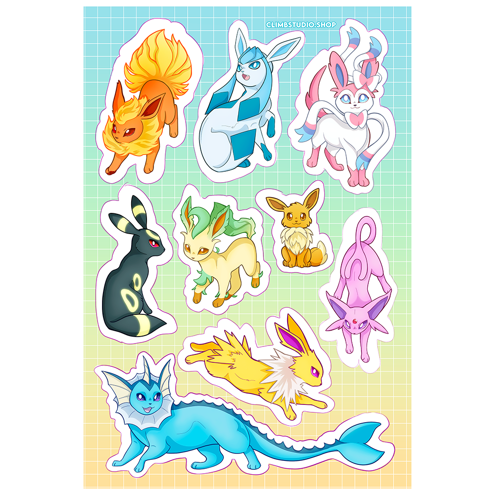 Eeveelution Stickers