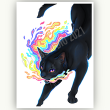 Load image into Gallery viewer, Inhale - Holographic Mini Art Print