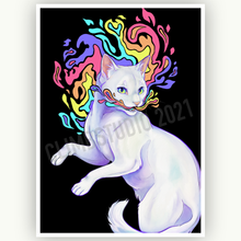 Load image into Gallery viewer, Exhale - Holographic Mini Art Print
