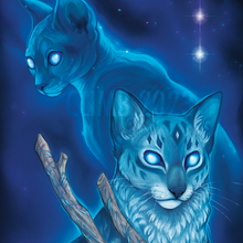 Load image into Gallery viewer, WC | Jayfeather &amp; Rock - Holographic Mini Art Print
