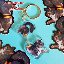 Load image into Gallery viewer, WC | Split Tigerstar - 2pc Keychain
