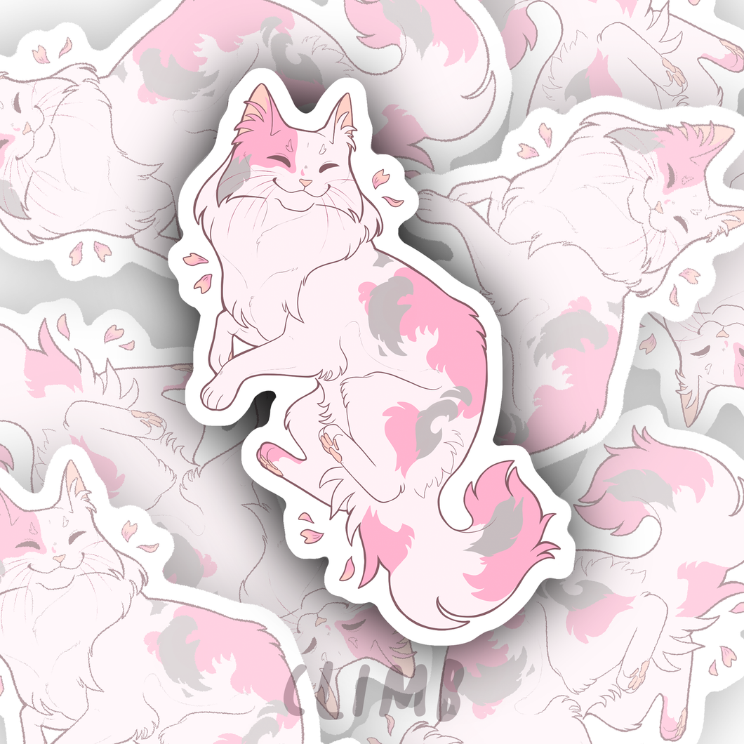 Sakura Cat - Sticker