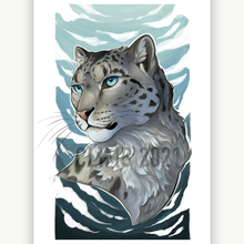 Load image into Gallery viewer, Snow Leopard - Mini Art Print
